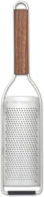 Microplane Master Series Fine Blade Cheese Grater w/ Walnut Wood Handle - Sta...