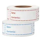 Fridge Freezer Food Storage Date Label Sticker 7.5x2.5cm Kitchen Pantry Jar