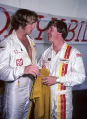 John Schneider & Lary Wilcox at the Fifth Toyota Pro Celebri - 1981 Old Photo 5
