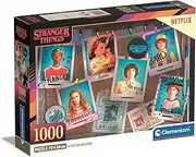 [Clementoni] 39860 Stranger Things Puzzle 1000 Pieces for Adults, Made in Italy, Multicoloured 39860, Multicoloured