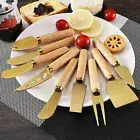 Personalized Black Cheese Board Knife Set Charcuterie Knives Cheese Slicer and B