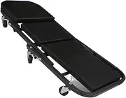 Workshop Stool Shop Seat 2-in-1 Rolling Folding Car Creeper & Seat, Adjustable Roller Garage Chair Lay Down Or Sit