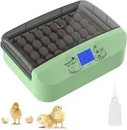 Advwin 32 Eggs Egg Incubator with Automatic Egg Turner, Fully Automatic Egg Incubator Humidity Temperature Automatic Control, Poultry Hatching Machine