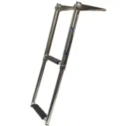 Lowe Boat Telescoping Ladder | 2 Step 21 7/8 x 11 7/8 Inch Stainless
