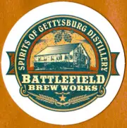Battlefield Brew Works Beer Coaster Gettysburg PA