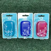 3 ~ O.B. Pro Comfort Reusable Carry Case with 3 Regular Tampons ~ Teal Blue Pink
