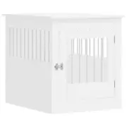 vidaXL Dog Crate Furniture White 64.5x80x71 cm Engineered Wood