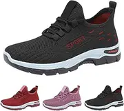 [Generic] Ladies Casual Wedge Shoes Shoes Spring Summer and Autumn Breathable Casual Lightweight Mesh Walking Sports for Men Size 14w
