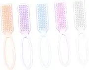 Healvian 2sets Nail Cleaning Brush Nail Art Dust Brush Portable Durable Bristles 15pcs*2