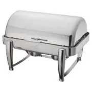 Winco 101B Rectangular 8 qt. Virtuoso Chafer Dish w/ Food & Water Pan