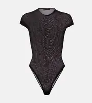 [Wardrobe.NYC] Wardrobe.NYC Sheer technical bodysuit UK 10 black