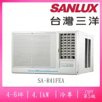 在飛比找momo購物網優惠-【SANLUX 台灣三洋】福利品4-6坪定頻窗型右吹冷專冷氣