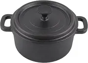 Cast Iron Oven with Lid, Casserole Pot for Braising Stews Baking Bread Soups, Oven Stovetop Induction Safe, Even Heat Distribution, Non Stick Coating (Diameter 20CM)