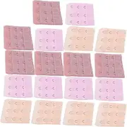 [DEARMAMY] 18pcs Bra Back Extension Hooks Bra Accessories Stainless Steel Buckles Comfortable
