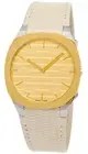 GUCCI 25H Quartz 34MM White Leather Strap Unisex Watch YA163416