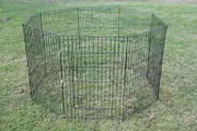 YES4PETS 8 Panels Pet Dog Playpen Exercise Chicken Cage Puppy Crate Enclosure Cat Fence