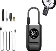 Aircores S1 - Smart Portable Tire Inflator, Digital Display, Wireless Fast Air Pump with 4 Preset Modes, Portable Mini Air Pump Suitbable, for Car, Bike, Ball