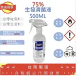 75%生發清菌酒精  500ML贈噴頭 清菌酒精 生發酒精【井澤科技】