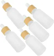 TINEASUR 5Pcs Essential Oil Dropper Bottles with Lid Travel Friendly Leakproof Glass Vials for Perfumes Aromatherapy Blends and Liquids
