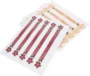 HOODANCOS 30 Sheets Flower Sealing Stickers for Mooncake Packaging Adhesive Labels for Cookies Wrap DIY Projects and Baking Bags Total Stickers