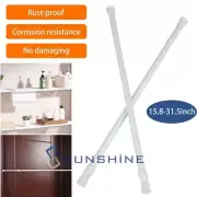 2x Heavy-Duty Tension Curtain Rod Spring Load Adjustable 15-31inch Curtain Pole