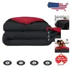 Reversible King/California King Comforter - Ultra-Soft Goose Down Alternative