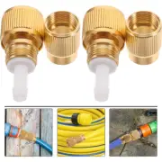 2 Pcs Expandable Garden Hose Repair Kit Replacement Ends Connector Faucet Quick