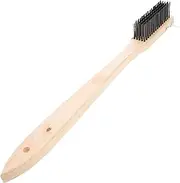 Ergonomic Pizza Oven Brush Stainless Steel Wire Brush for Pizza Stone BBQ Cleaning Detachable Handle for Easy Maintenance