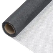 Fiberglass Mesh Screen Grey 100x500 cm Durable Insect Barrier Home Use