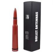Anti-Theft Glossy Red 50 Caliber Bullet Stubby Short Antenna 5.5" AM FM For Jeep (for: Jeep)