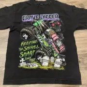2010 Grave Digger Monster Truck Unisex T-shirt Black Short Sleeve Reprint S-5XL