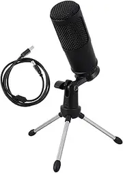 HANABASS 1Set Condenser Microphone for Gaming and Recording Cardioid Pickup Intelligent Noise Reduction for Live Streaming and Voice Overs
