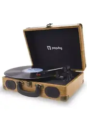 Popsky Record Player | 3-Speed Vintage Style Turntable | Bluetooth Record