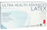 Ultrafresh Disposable Latex Gloves Powdered Large - Clear Box