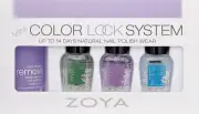 ZOYA Mini Color Lock System Manicure Kit Polish Remover Base Coat Top Coat Dry