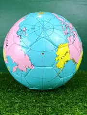 World Map Printed Rare Size 5 soccer ball