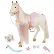 Our Generation 20" Enchanting Horse & Accessory Set For 18" Dolls 9 Piece Set
