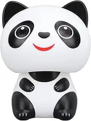 Solar Power Panda Ornamen, Nodding Cute Smiling Panda Dashboard Decor with Light Sensing ABS Construction for Car Interior Home Desk Decorations Solar Power Kits Cars Accessories