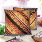 16"-2 Patchwork Pillow Covers Handmade Vintage Cushion Cover India Pillow Covers