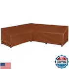 NettyPro Outdoor Sectional Couch Covers, 83" x 104" Waterproof 600D Heavy Dut
