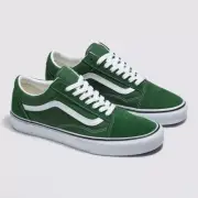 Vans Old Skool VN0005UF6QU Sneaker Men's 11.5 Green Suede Lace Up Skate Shoes