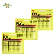4-192PCS Roll Sticky Fly Trap Ribbon Tape Insect Trap Strip Mosquito Insect AU