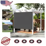 Custom 3x13 FT Sun Shade Cloth - Elegant Dark Grey Outdoor Screen with Grommets
