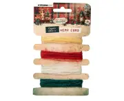 Jenine's Mindful Art Ribbon Organza & Hemp Nr. 15, Festive Nostalgia*