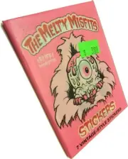 Buff Monster THE MELTY MISFITS 7 Vintage-Style Sticker Pack - Mint Unopened Pack