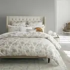 LOGAN & MASON AUSTRALIA PLATINUM ORIANA CHAMPAGNE QUILT COVER SET SUPER KING NEW