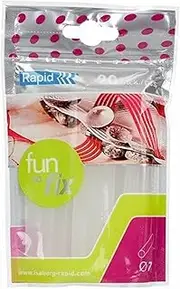 RAPID TOOLS 0340530 Fun 2 Fix Point Glue Sticks 7MM, TOOLSTRANSPARENT Pack 20