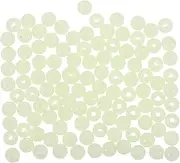JUMPLAWN 200Pcs Night Lure Beads Reusable Glow The Dark Fishing Tackle Tools for Increased Visibility and Fish for Outdoor Fishing Activities