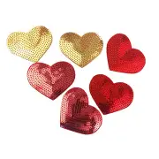 MIX COLOR HEART Craft Embroidered Patch Sew Iron-On Patch Ready Made New