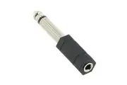 3.5mm Stereo Socket to 6.35mm 1/4 inch Mono Plug Adaptor Audio Hi-Fi